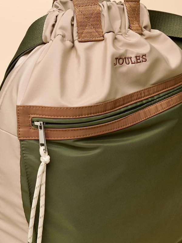 Joules Women's Peplow Rucksack / Backpack - Khaki Green Image 4
