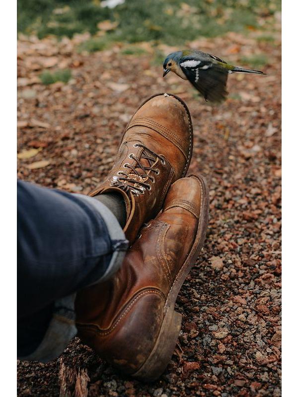 Red Wing Iron Ranger 6" Boot Rough & Tough Leather - Copper - Style 8085 Image 9