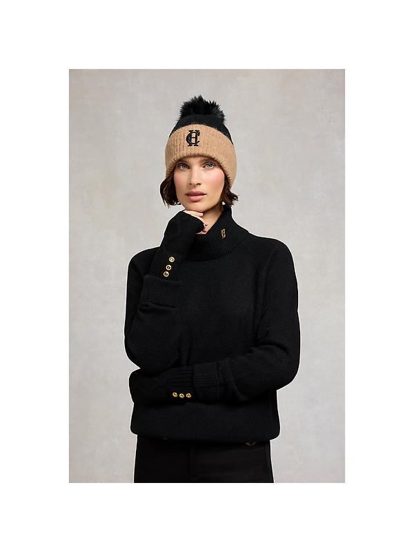 Holland Cooper Sloane Fingerless Gloves - Black Image 3