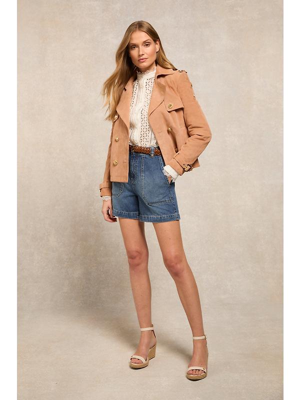 Holland Cooper Women's Utility Denim Shorts - Denim Image 4