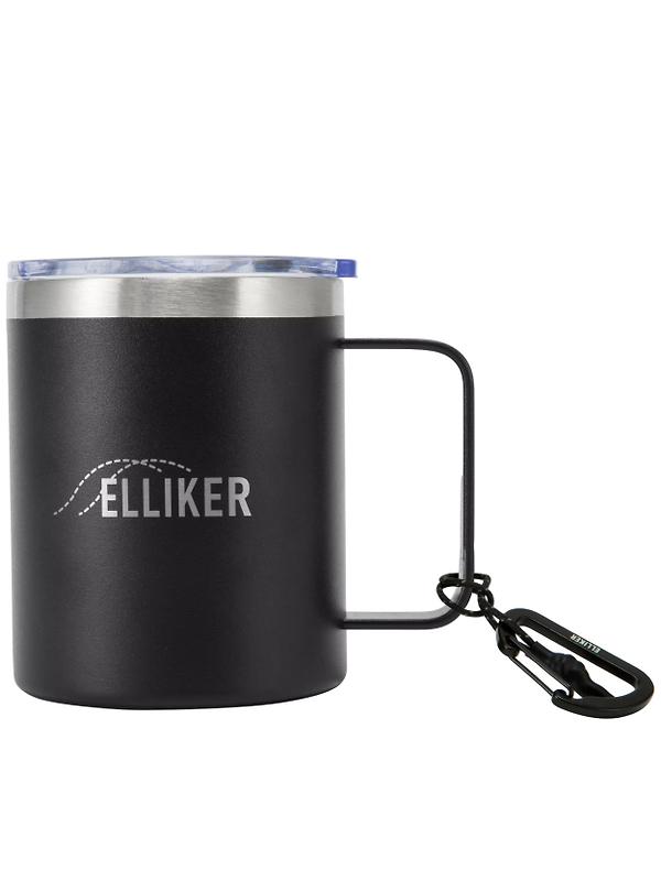Elliker Malton Vacuum Insulated Camp Travel 12oz Mug - Black Image 1