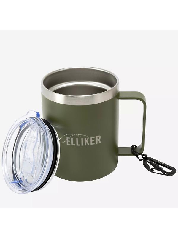 Elliker Malton Vacuum Insulated Camp Travel 12oz Mug - Green Image 4
