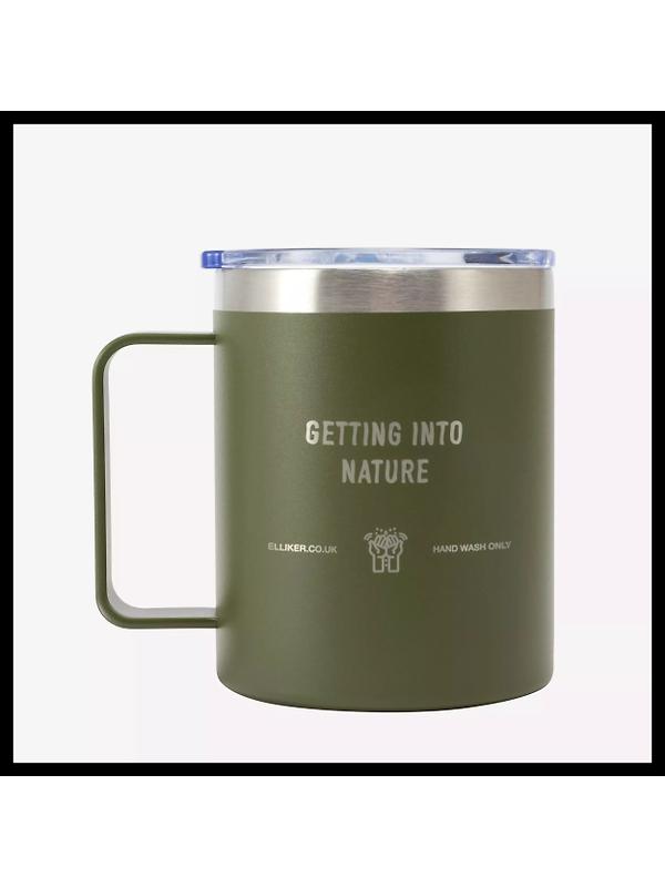 Elliker Malton Vacuum Insulated Camp Travel 12oz Mug - Green Image 8