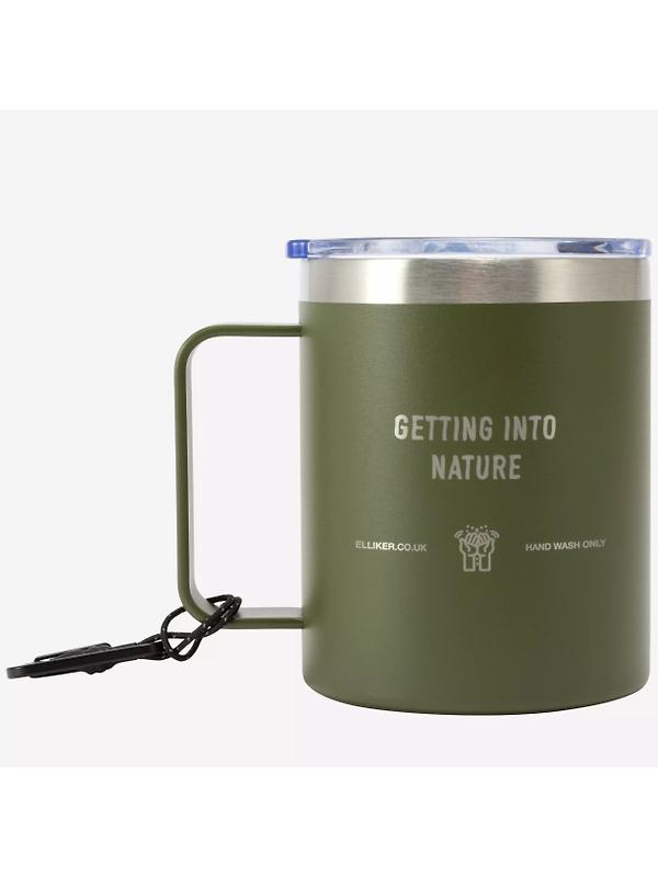 Elliker Malton Vacuum Insulated Camp Travel 12oz Mug - Green Image 2