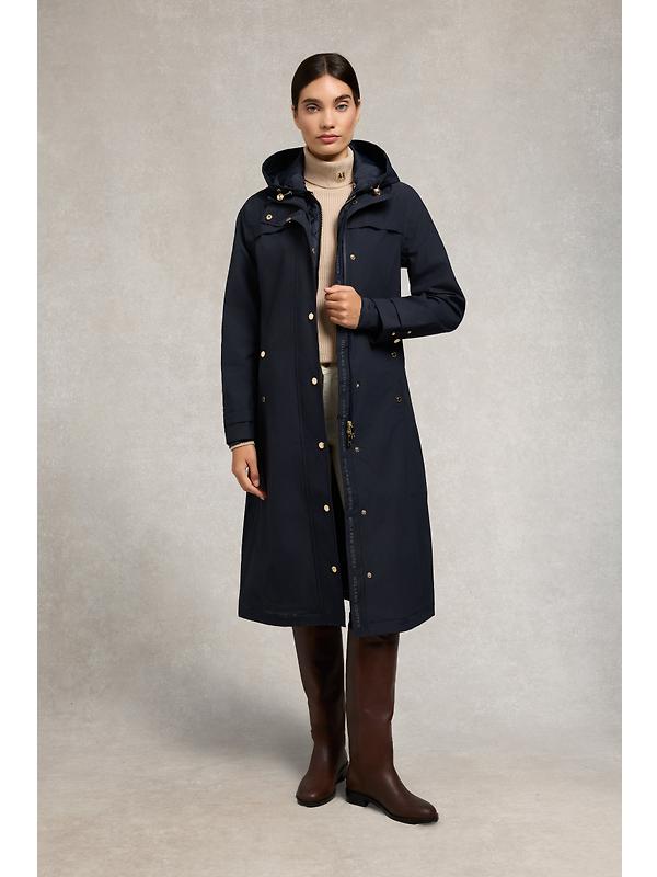 Holland Cooper Women's Folgate Rain Coat - Ink Navy Image 3