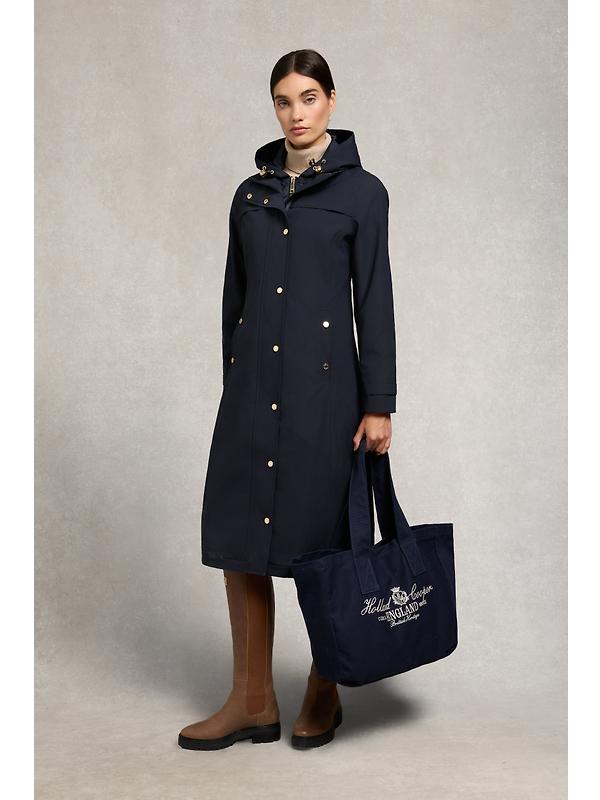 Holland Cooper Women's Folgate Rain Coat - Ink Navy Image 4