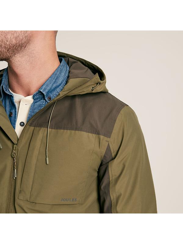 Joules Men's Ayston Lightweight Waterproof Coat - Green Image 6
