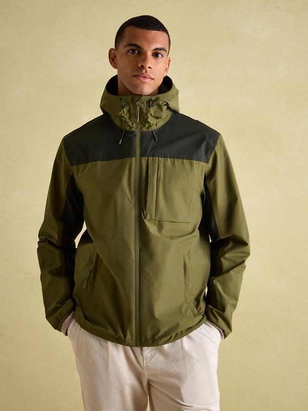Joules Men's Ayston Lightweight Waterproof Coat - Green Image 2