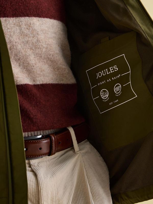 Joules Men's Ayston Lightweight Waterproof Coat - Green Image 9