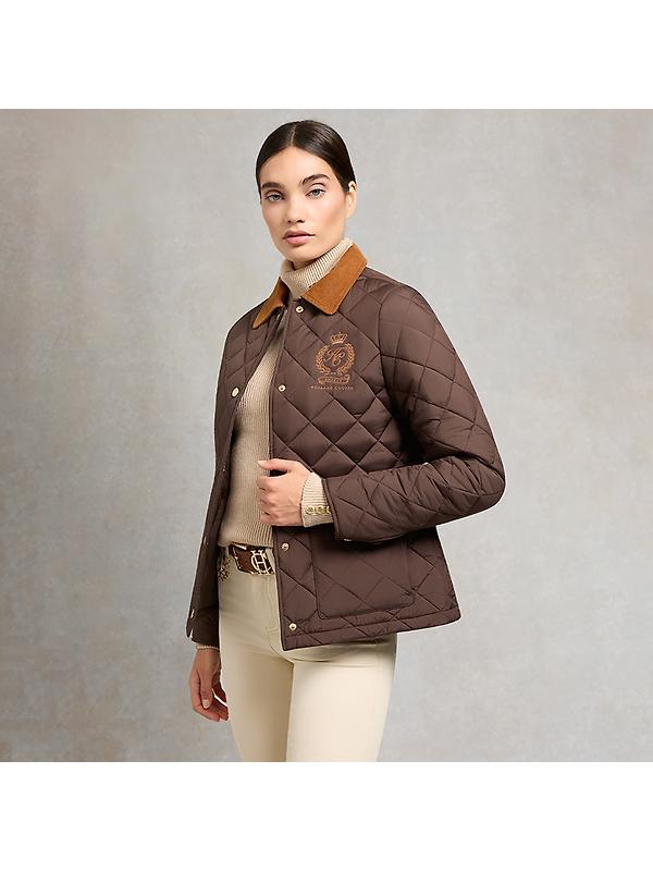 Holland Cooper Women's Hastings Quilted Jacket - Chocolate Image 2