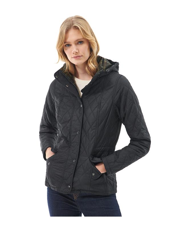 Barbour Women's Millfire Quilted Jacket - Black Image 7