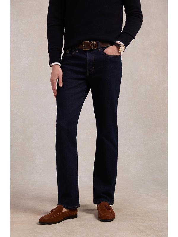 Holland Cooper Men's Classic Straight Jeans - Dark Indigo Image 3