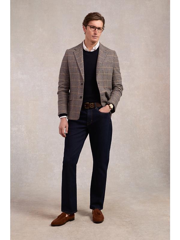 Holland Cooper Men's Classic Straight Jeans - Dark Indigo Image 8