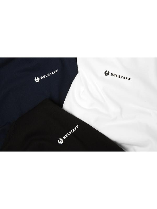 Belstaff Men's 3 Pack T-Shirt - Black/Dark Ink/White Image 4