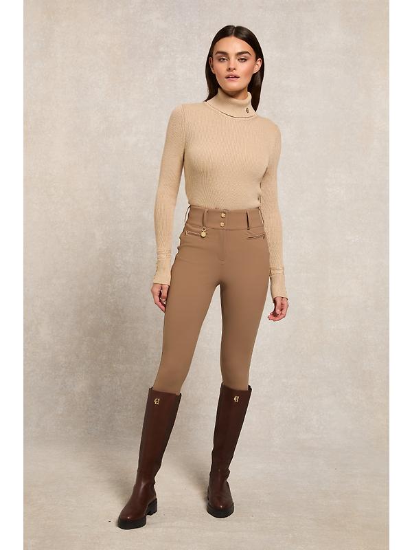 Holland Cooper Women's Contour Trouser (Regular) - Taupe Image 2