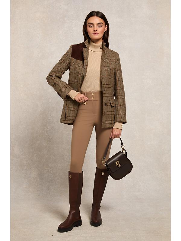 Holland Cooper Women's Contour Trouser (Regular) - Taupe Image 3