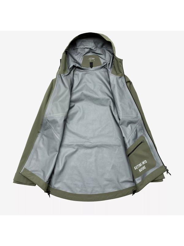 Elliker Unisex Ayre 3L Waterproof Shell Jacket - Khaki Image 13