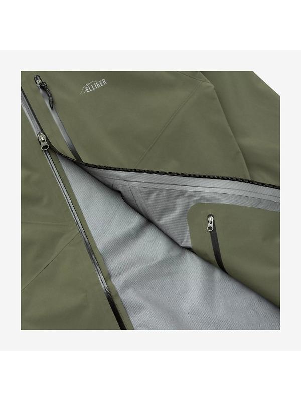 Elliker Unisex Ayre 3L Waterproof Shell Jacket - Khaki Image 12