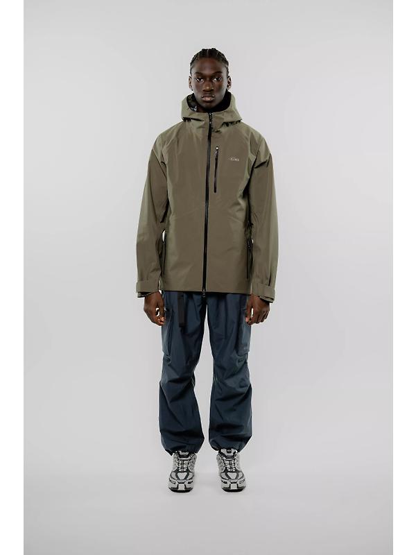 Elliker Unisex Ayre 3L Waterproof Shell Jacket - Khaki Image 2