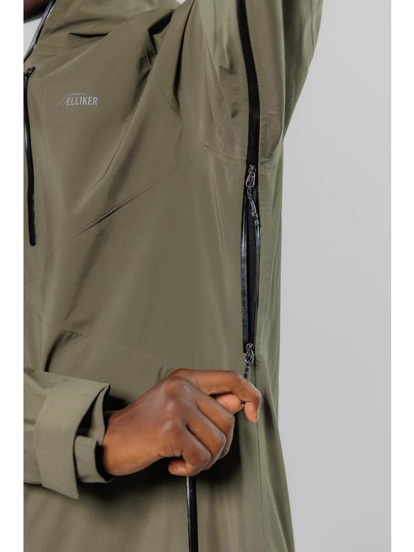 Elliker Unisex Ayre 3L Waterproof Shell Jacket - Khaki Image 8