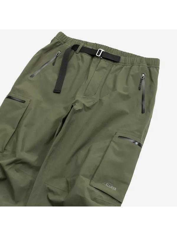 Elliker Unisex Bordley 3L Waterproof Shell Trousers - Khaki Image 6