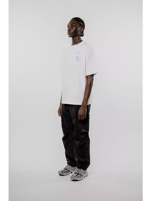 Elliker Unisex Rill Hand Print Short Sleeve T-Shirt - White Image 3