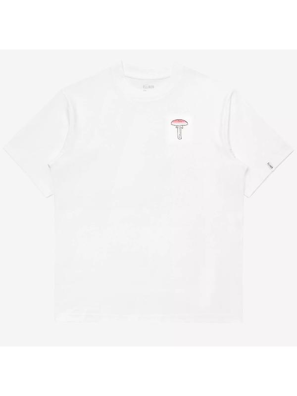 Elliker Unisex Rill Spore Print Short Sleeve T-Shirt - White Image 4