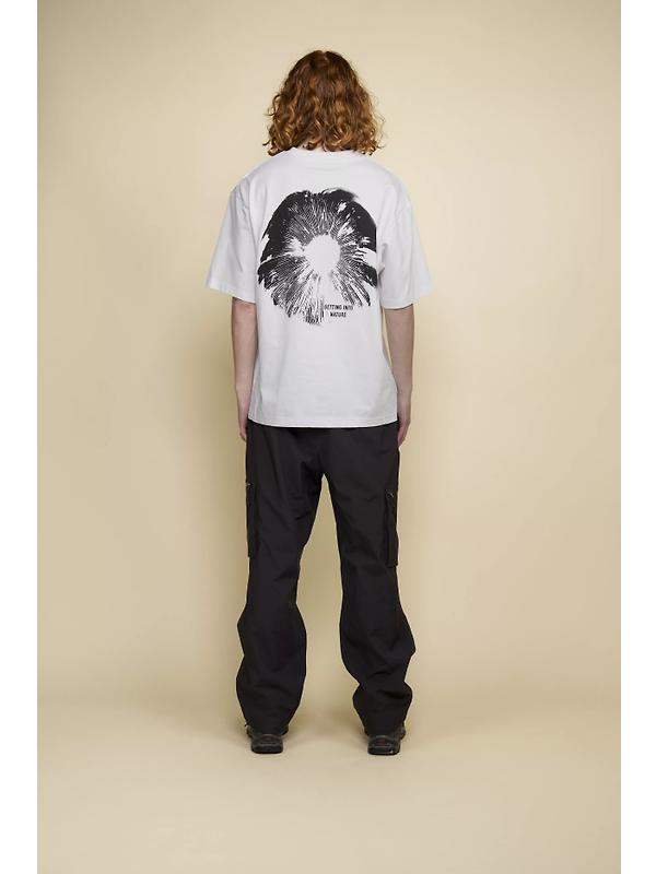 Elliker Unisex Rill Spore Print Short Sleeve T-Shirt - White Image 3