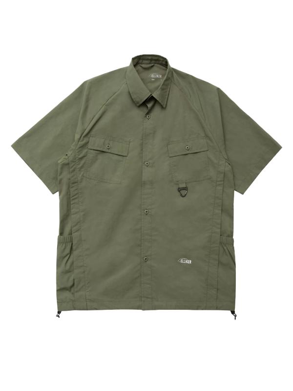 Elliker Unisex Alston Short Sleeve Tech Shirt - Khaki Product Image