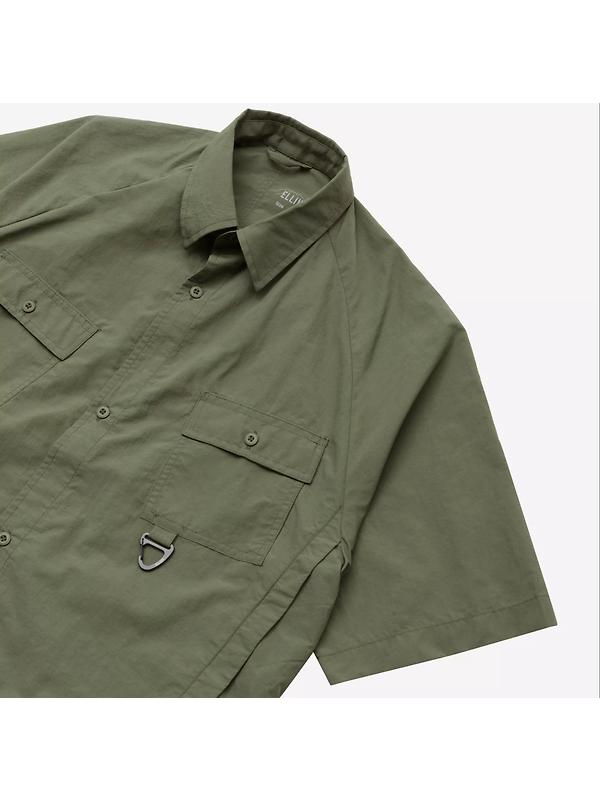 Elliker Unisex Alston Short Sleeve Tech Shirt - Khaki Image 5