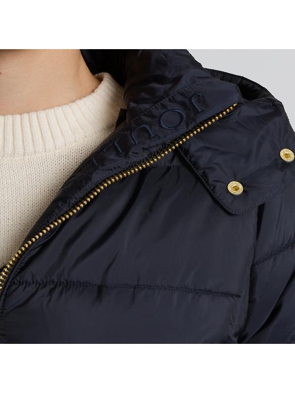 Joules Women's Hadlow Short Showerproof Padded Coat - Navy Image 4