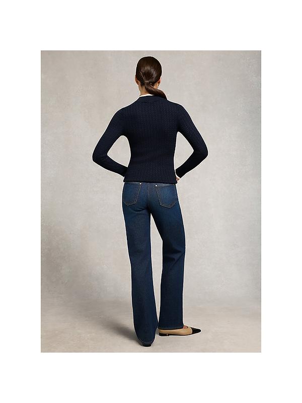 Holland Cooper Women's Zoe Quarter Zip Knit - Ink Navy Image 5