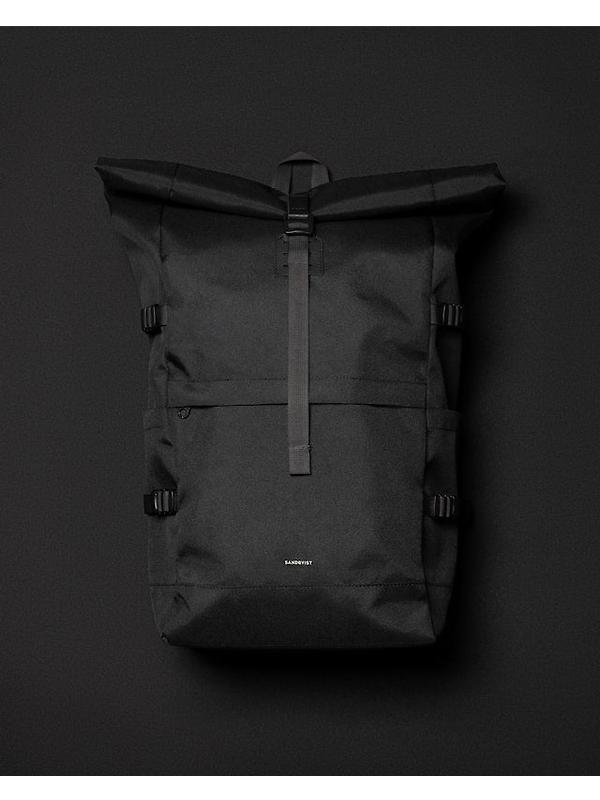 Sandqvist Icon Rolltop Backpack L - 26L - Black Image 12
