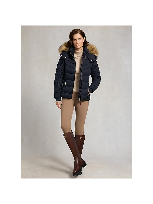 Holland Cooper Women's Whistler Puffer Jacket - Ink Navy Natural Image 6