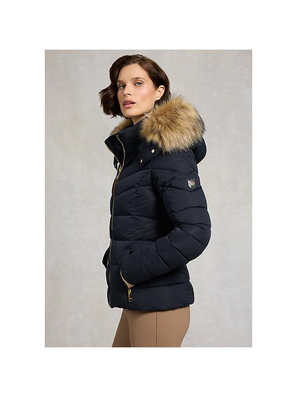 Holland Cooper Women's Whistler Puffer Jacket - Ink Navy Natural Image 5