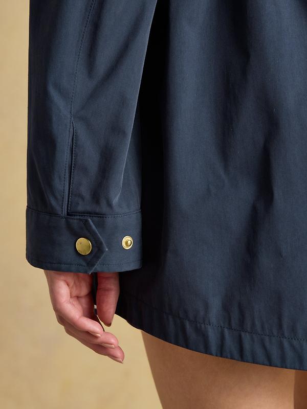 Joules Women's Portwell Waterproof Raincoat - Navy Blue Image 13