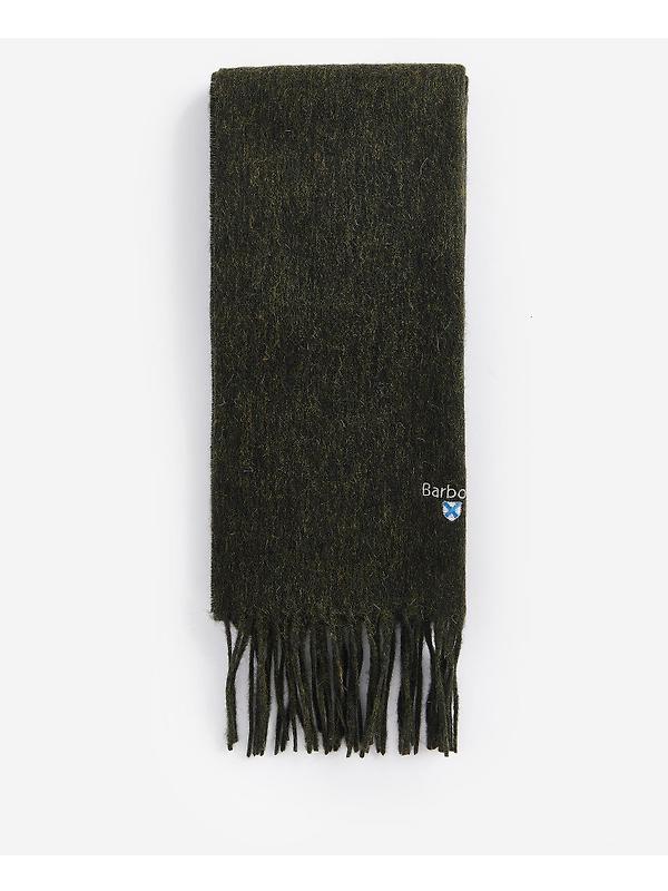 Barbour Plain Lambswool Scarf - Seaweed Image 2