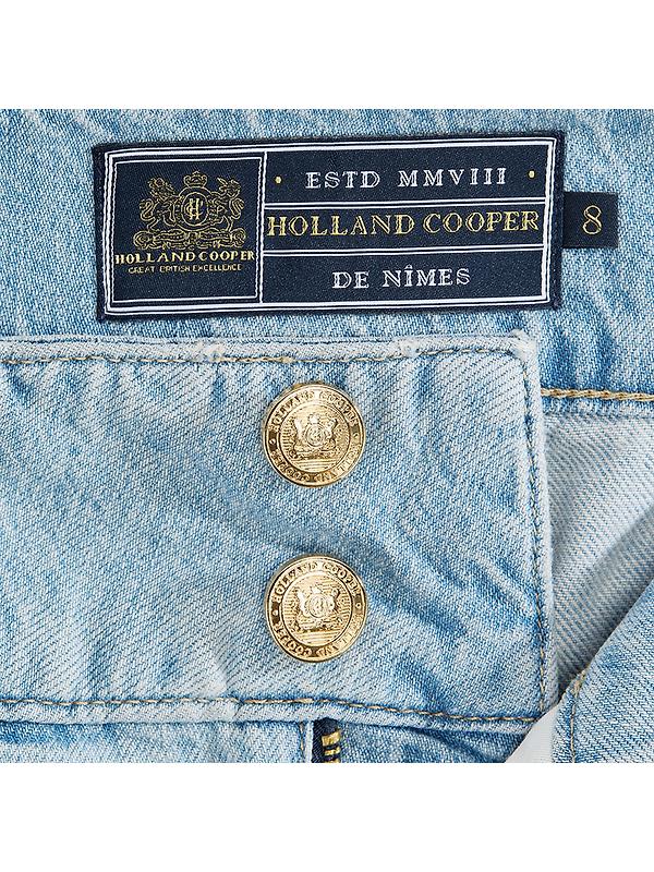 Holland Cooper Women's Tailored Wide Leg Jeans - Vintage Indigo Image 7
