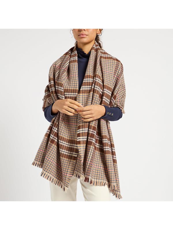 Joules Women's Bracewell Blanket Scarf - Neutral Image 2
