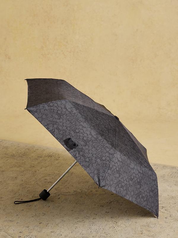 Joules Rayne Floral Printed Umbrella - Black Image 2