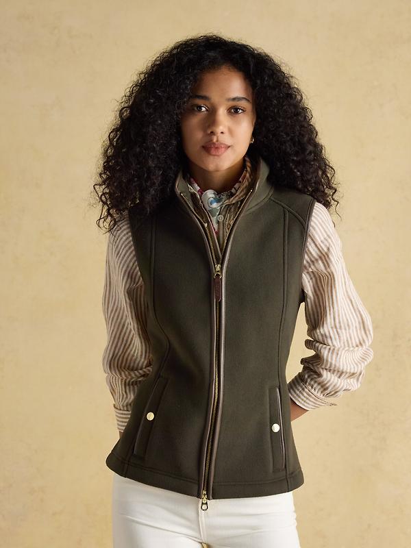 Joules Women's Heritage Fleece Gilet - Khaki Image 18