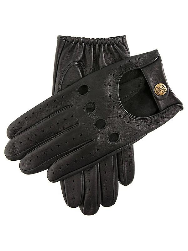 Dents Men’s Delta Classic Leather Driving Gloves - Black Image 1