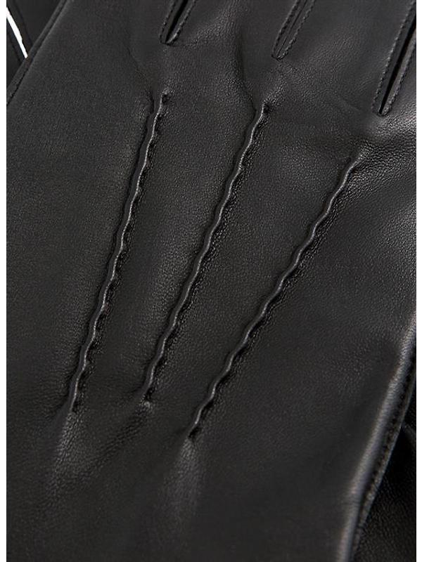 Dents Men's Dilton Three-Point Lined Leather Gloves - Black Image 3