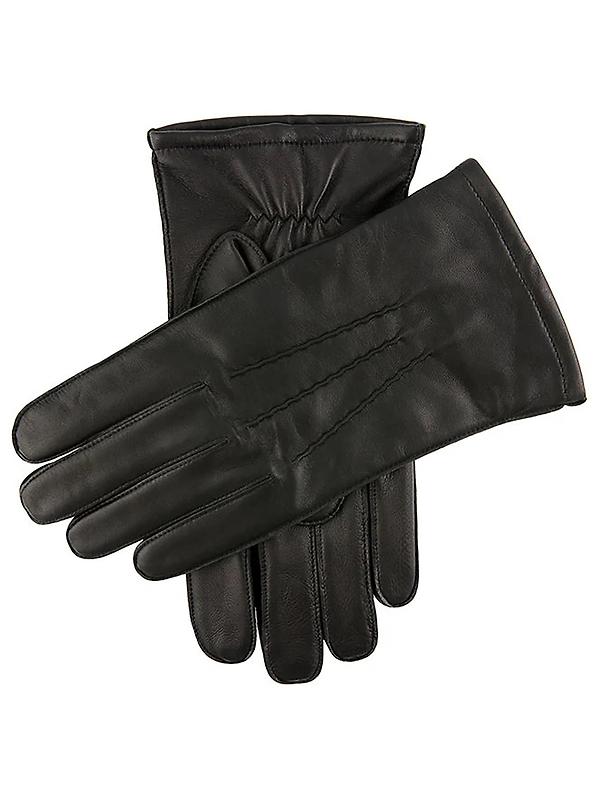 Dents Men's Dilton Three-Point Lined Leather Gloves - Black Image 1