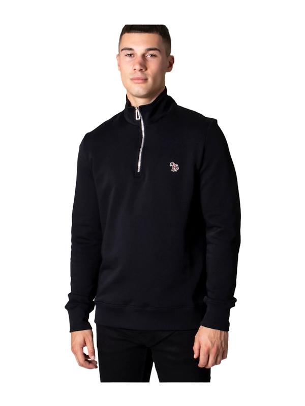 Paul Smith Men's Regular Fit Zebra Half-Zip Sweatshirt - Black Image 2