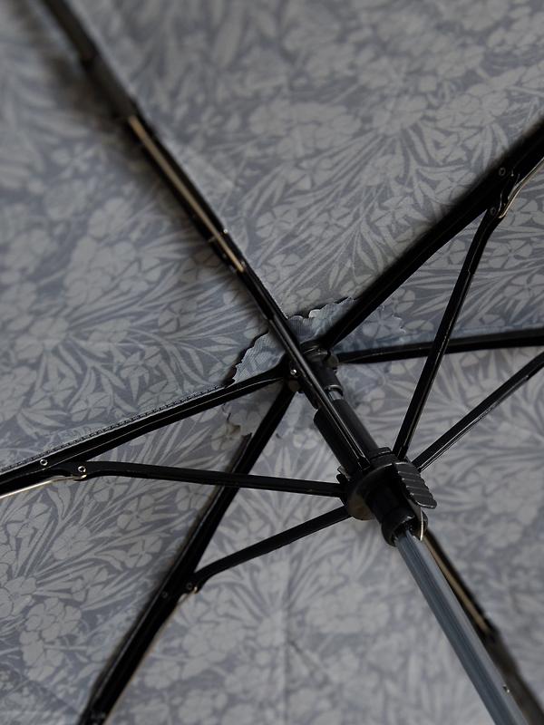 Joules Rayne Floral Printed Umbrella - Black Image 4