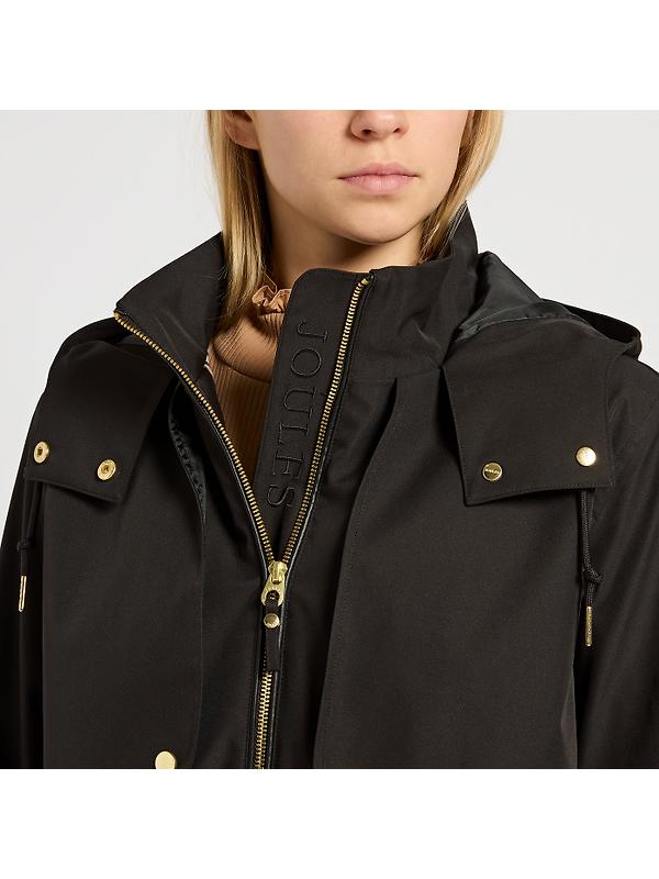 Joules Women's Elbridge Waterproof Coat with Hood - Black Image 3