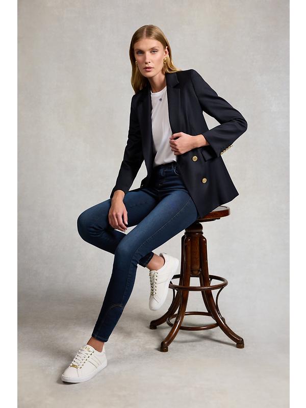 Holland Cooper Women's Knightsbridge Court Trainers - White Image 2