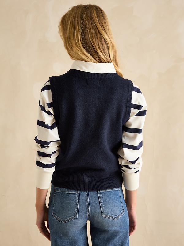 Joules Women's Holly Knitted Vest - Navy Image 3
