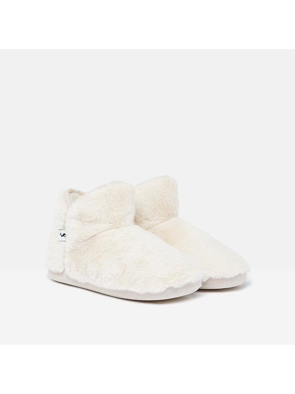 Joules Women's Cabin Luxe Slipper Boots - Cream Image 2